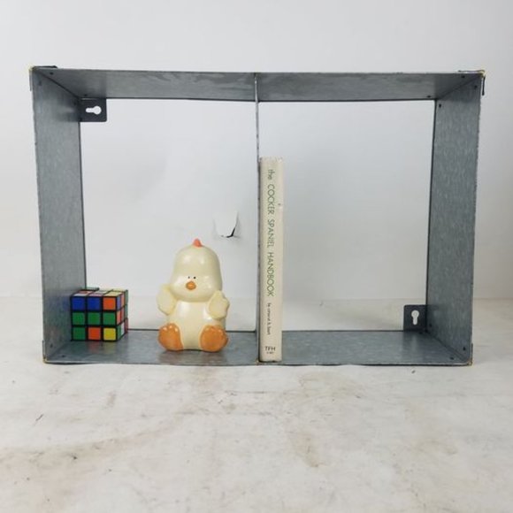 Hearth & Hand Magnolia Galvanized Metal Wall Shelf  18.5" x 12" x 6" Display - Picture 4 of 4